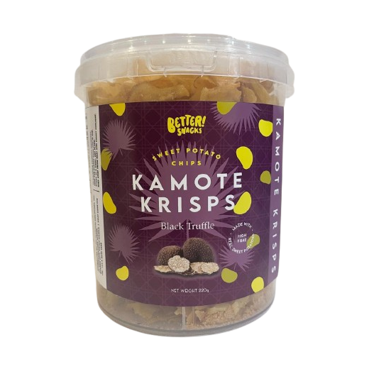 [PRE-ORDER] Better Snacks Kamote Krisps Tub (Black Truffle Flavor) - 220 grams