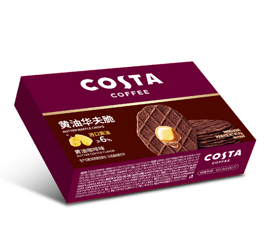 Costa Coffee Butter Waffles Crisps (Coffee Flavor) - 43 grams