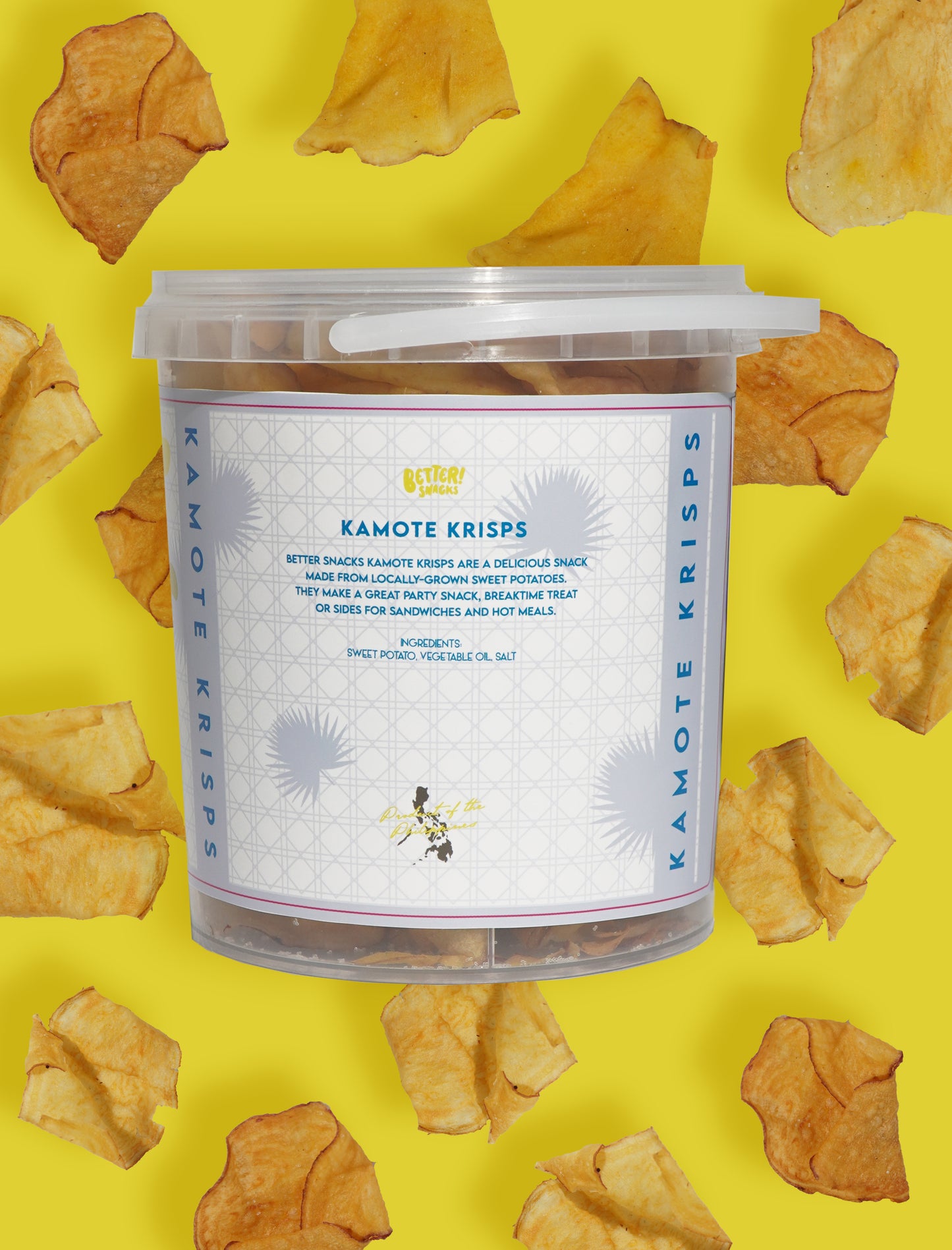 [PRE-ORDER] Better Snacks Kamote Krisps Tub (Salted Flavor) - 220 grams