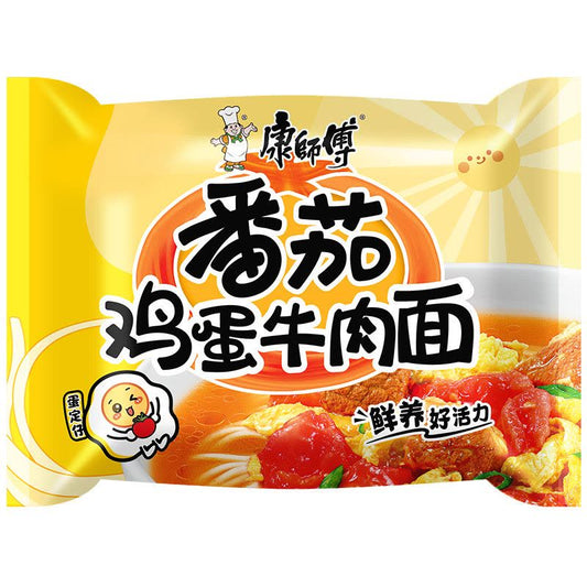 [5 FOR 100!] Kang Shifu KangShiFu Chinese Tomato Egg & Beef Noodle Soup (Pack) - 115 grams