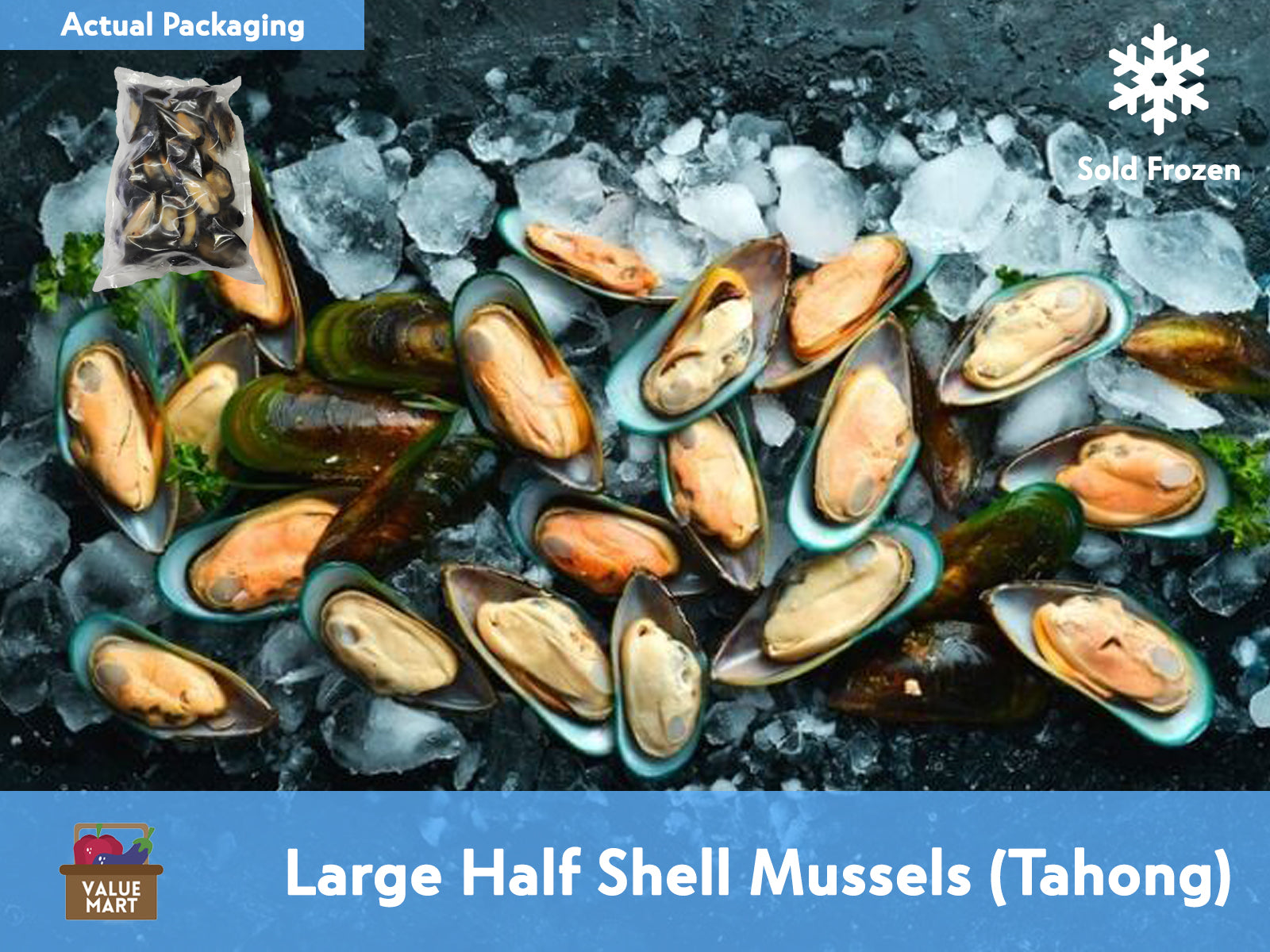 [F17] 纽西兰半壳大贻贝 (Tahong) - 1 公斤 – Valuemart Philippines