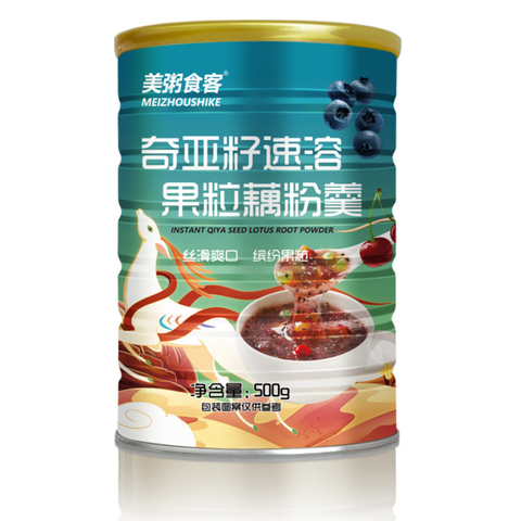 Meizhou Chia Seed, Fruit, & Lotus Root Soup (Can) Blue Green - 500 grams