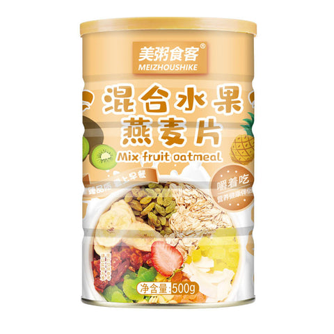 Meizhou Tropical Mixed Fruits & Oatmeal Ready-to-Eat (Can) Yellow - 500 grams