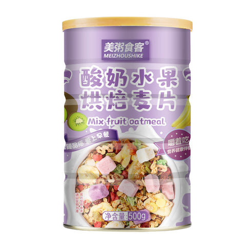 Meizhou Yogurt, Fruits, & Oatmeal Ready-to-Eat (Can) Purple - 500 grams