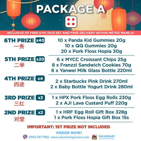 Dice Game Mid-Autumn Prize Package - Set A