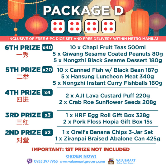 Dice Game Mid-Autumn Prize Package - Set D