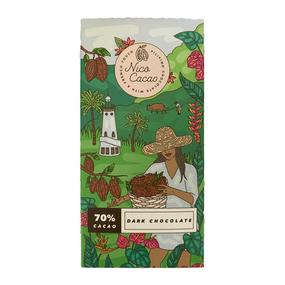 Nico Cacao 70% Dark Chocolate - 100 grams