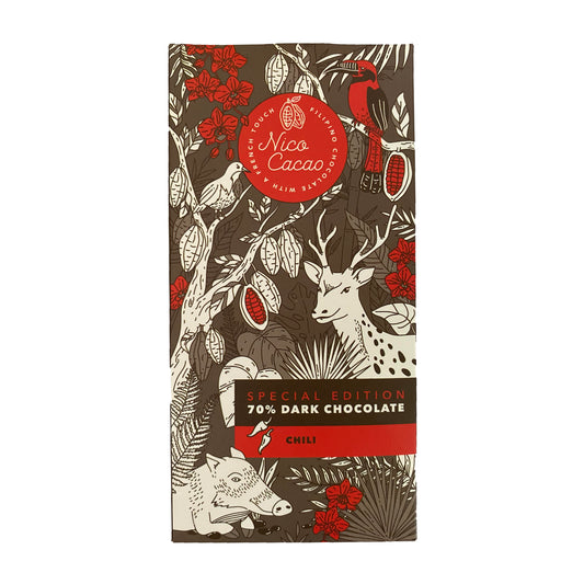 Nico Cacao 70% Chili Dark Chocolate - 100 grams