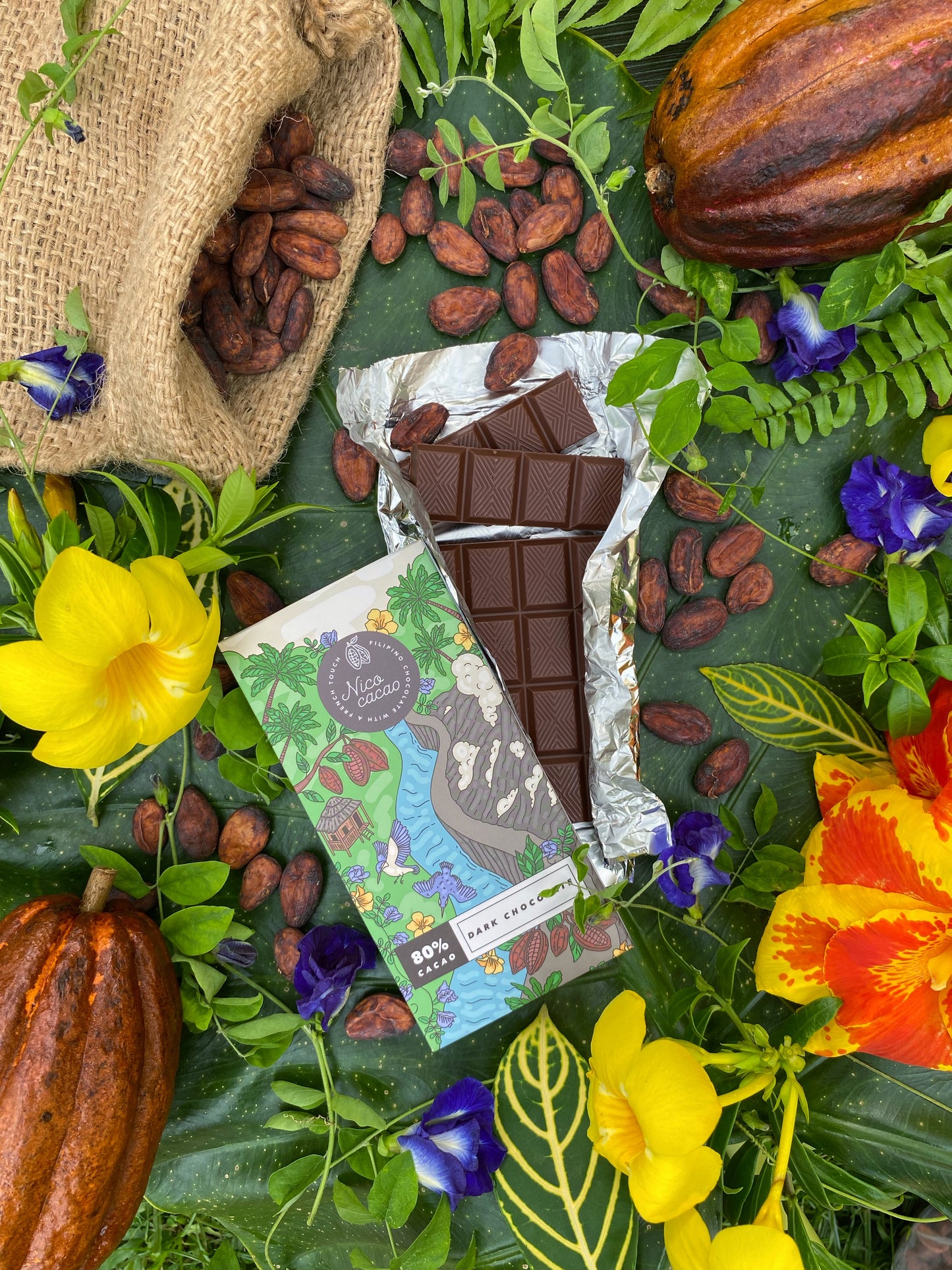 Nico Cacao  80% Dark Chocolate - 100 grams