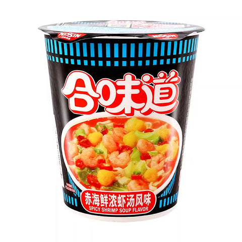Nissin Spicy Shrimp Cup Noodles - 79 grams