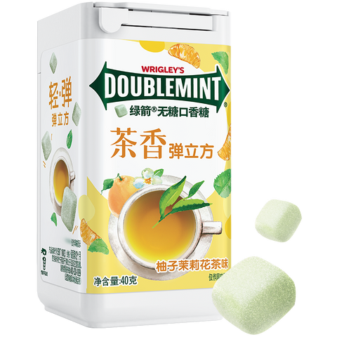 Doublemint Cube Zero-Sugar Chewing Gum (Grapefruit Jasmine Mint) - 40 grams