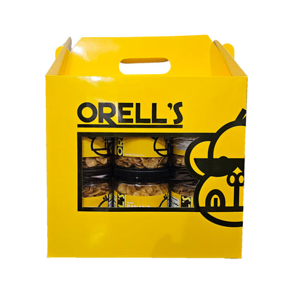 Orell's 6-Jar Holiday Banana Thins Gift Set - 200 grams x 6 jars