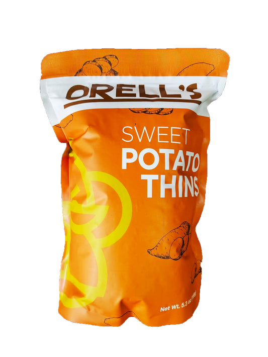 Orell's Sweet Potato Thins in Pouch 200 grams