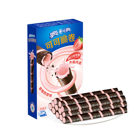 Oreo Cream-Filled Wafers (Strawberry Flavor) - 50 grams