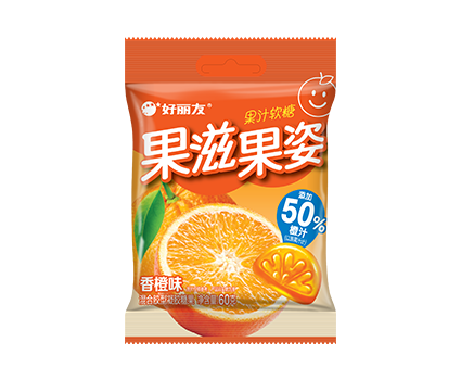 Orion QQ Gummy Candies (Orange Flavor) - 60 grams