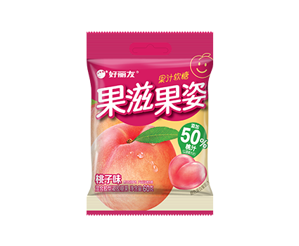 Orion QQ Gummy Candies (Peach Flavor) - 60 grams