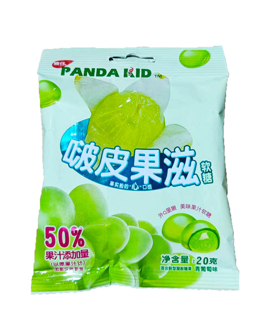 Panda Kid Peelable Gummy Candy (Green Grape Flavor) - 20 grams