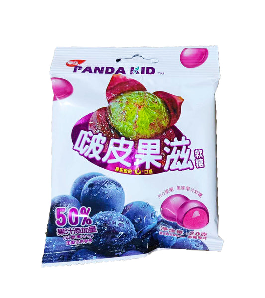 Panda Kid Peelable Gummy Candy (Purple Grape Flavor) - 20 grams