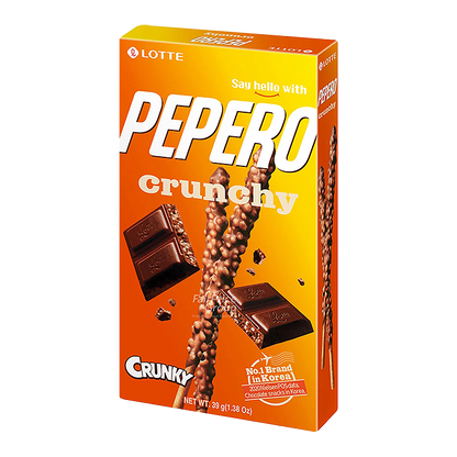 Lotte Pepero Crunky（韩国香脆巧克力）-32 克