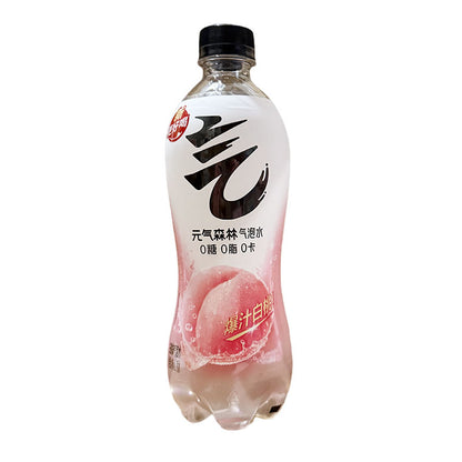 Qi 白桃氣泡水（無糖） - 480 毫升