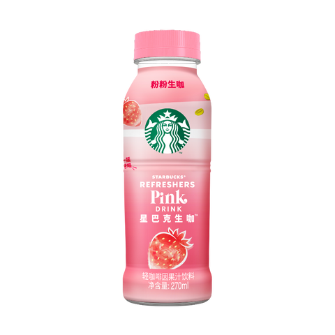 Starbucks Pink Drink Strawberry Refresher (Bottle) - 270 ml