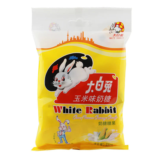 White Rabbit Candy with Edible Rice Paper (Corn Flavor) - 227 grams