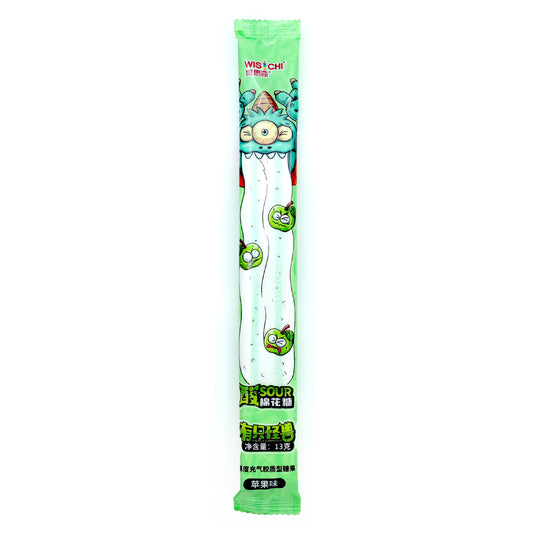 Wischi Sour Marshmallow Stick (Apple Flavor) - 13 grams