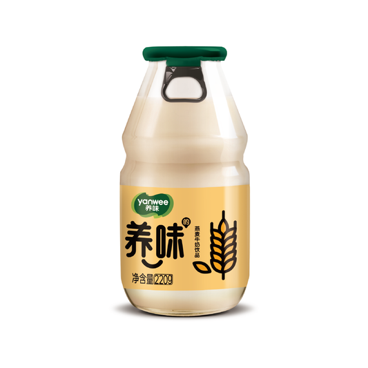 Yanwei Milk Drink in Glass Bottle (Oat Milk Flavor) - 220 ml