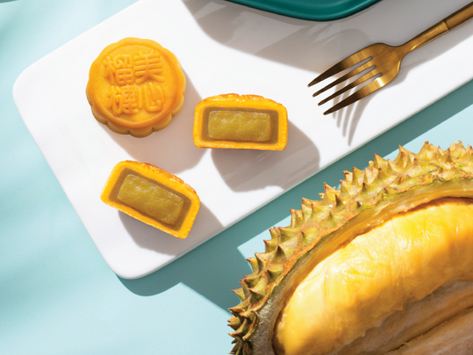 [MX12] 貓山王榴槤軟心月餅 Hong Kong MX Musang King Durian Molten Mooncake - 6 pcs per box