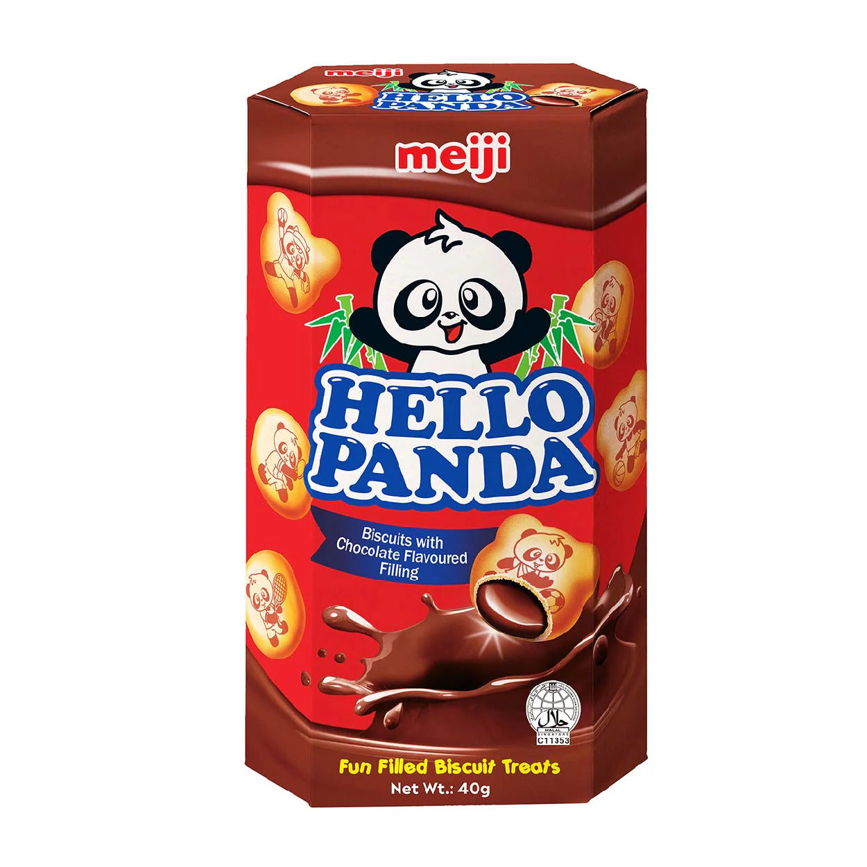 Meiji Hello Panda Filled Japanese Biscuits (Chocolate Flavor) - 40 grams