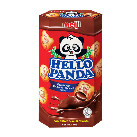 Meiji Hello Panda Filled Japanese Biscuits (Chocolate Flavor) - 40 grams