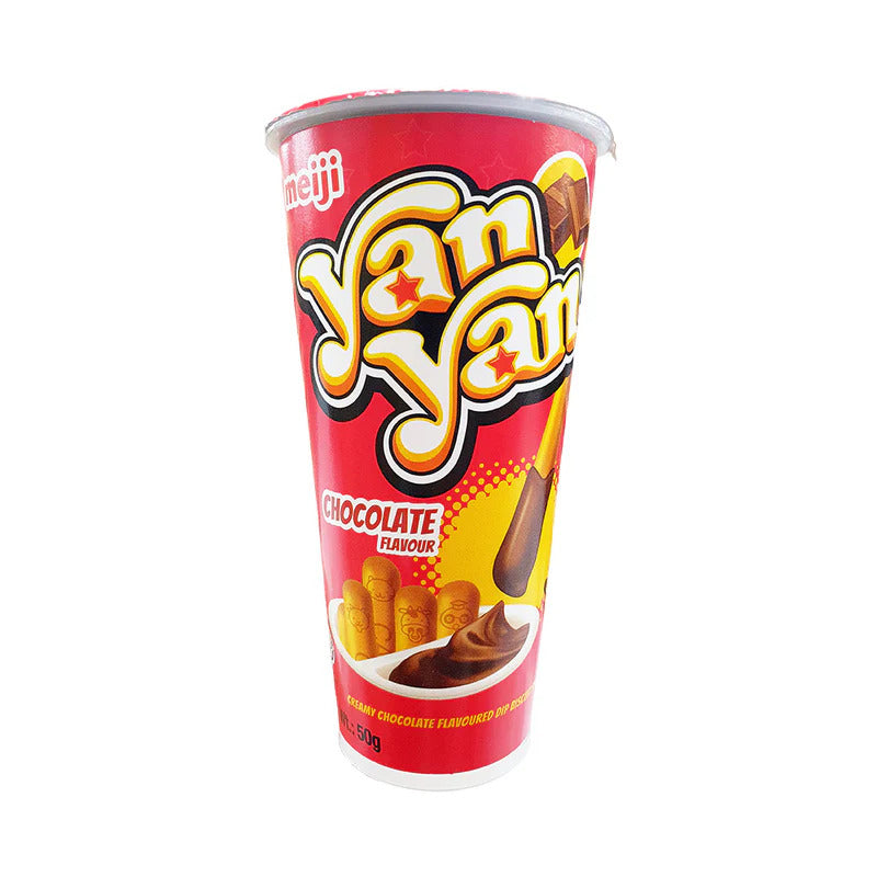 Meiji Yanyan Japanese Dipping Biscuit Sticks (Chocolate Flavor) - 50 grams