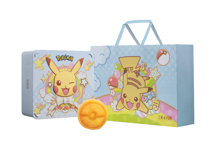 [MX20] 美心寶可夢月餅禮盒(香滑奶黄月餅) Hong Kong MX Pokémon Mooncake Gift Box - 4 pcs per box