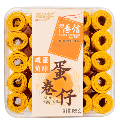 Haopinxuan Mini Egg Rolls (Salted Egg Flavor) - 188 grams