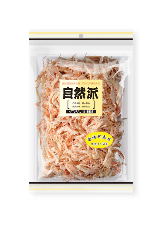 Ziranpai Shredded Dried Squid (Barbecue Flavor) - 50 grams