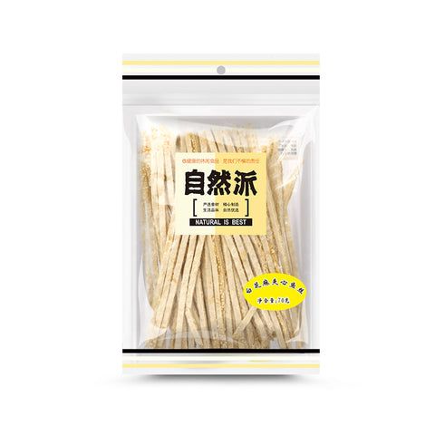 Ziranpai Filled Dried Fish Sticks (White Sesame Flavor) - 70 grams