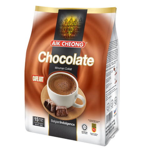 Aik Cheong Chocolate 3-in-1 Drink Mix - 600 grams (15 sachets)