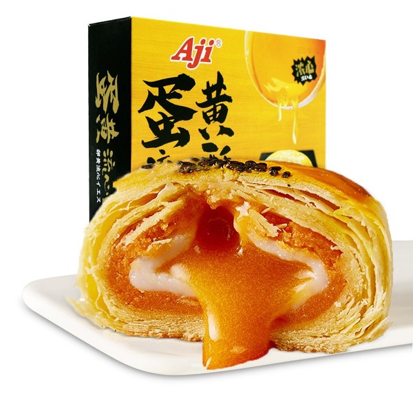 AJI Lava Custard Puff (Salted Egg Flavor) - 220 grams (4 pcs)