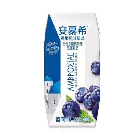 Yili Ambpoeial Greek Yogurt (Blueberry) - 205 ml