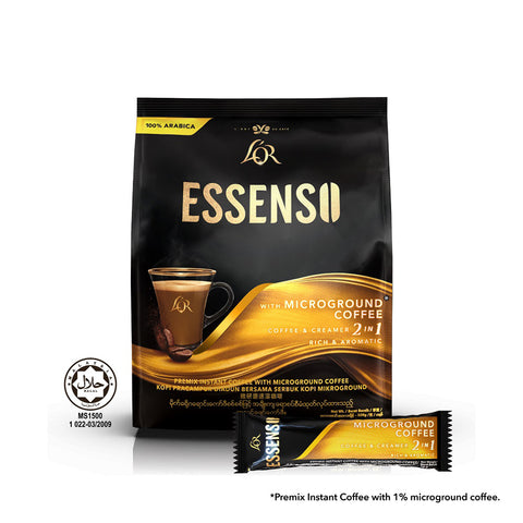 Essenso 2-in-1 Coffee & Creamer with Microground Coffee - 320 grams (20 sticks)