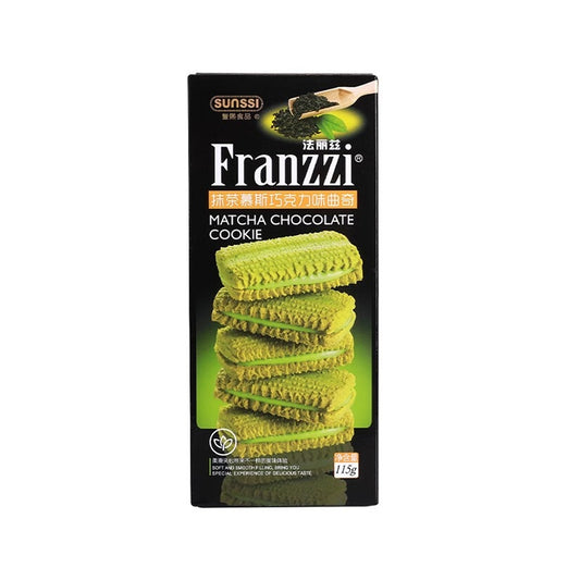 Franzzi Sandwich Cookie Matcha Chocolate Large - 115 grams