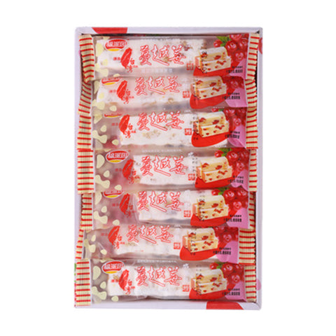 Fupaiyuan Nougat Candy Sticks (Box) - Cranberry Flavor 420g