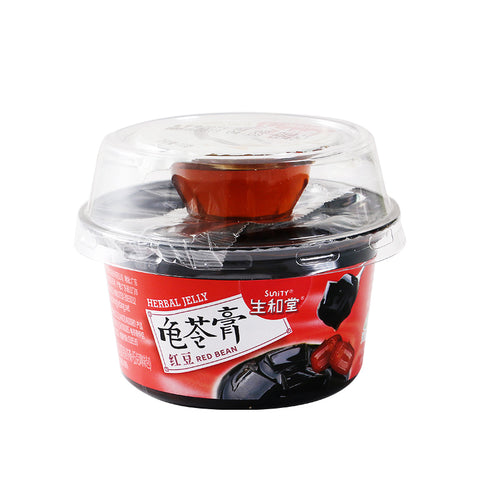 ShengHeTang Grass Jelly Pudding (Red Bean Flavor) - 202 grams