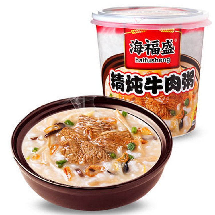 Haifusheng Stewed Beef Instant Congee - 38 grams