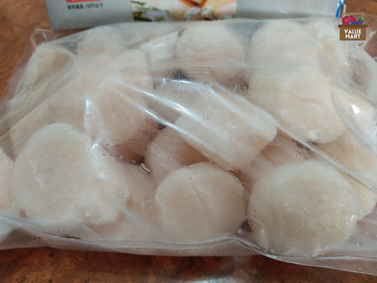 [F12] Hokkaido Large Scallops Size 11-15 - 1 kg pack (Approx. 23-25 pcs)