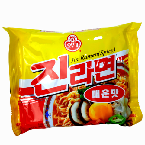 Ottogi Jin Ramen Spicy (Pouch) - 120 grams