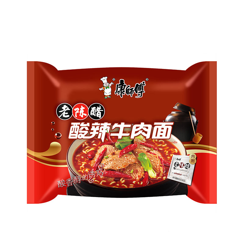 [5 FOR 100!] 康师傅 康师傅酸辣牛肉面 (包装) - 110克