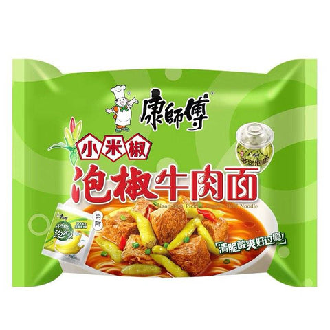 Kang Shifu Roasted Beef & Pickled Pepper Noodles (Pack) - 104 grams
