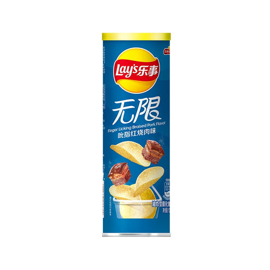 Lays Finger Licking Braised Pork Flavor (Tube) - 90 grams