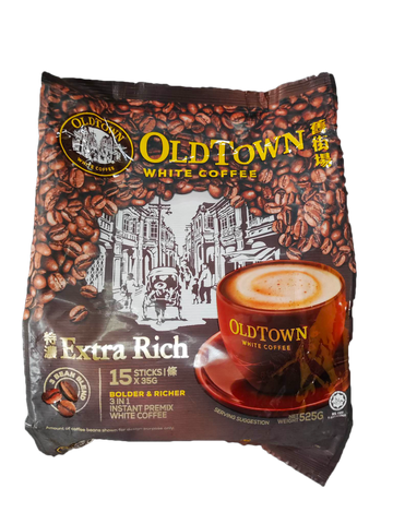 Old Town White Coffee Extra Rich - 525 grams (15 sticks)